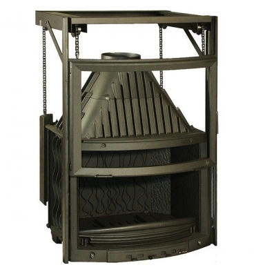 Чугунная каминная топка Invicta Hearth 800 Panoramic lifting door 6068